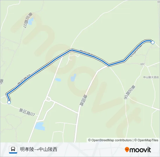 公交观光车3号路的线路图