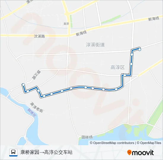 高淳101路 Bus Line Map