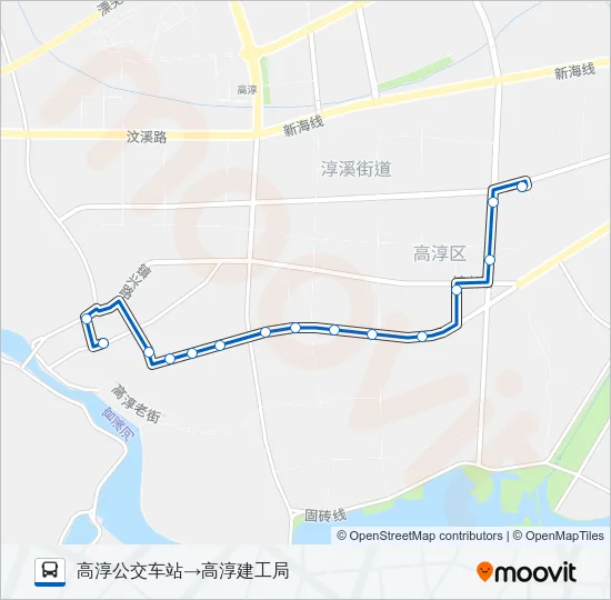 高淳101路 Bus Line Map