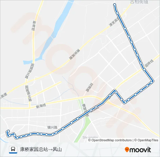 高淳107路 Bus Line Map