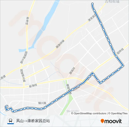 高淳107路 Bus Line Map