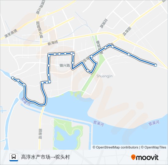 公交高淳108路的线路图