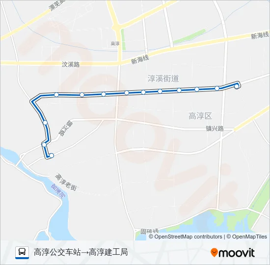 高淳109路 Bus Line Map