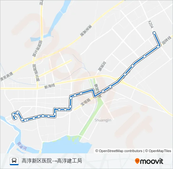 高淳801路 Bus Line Map