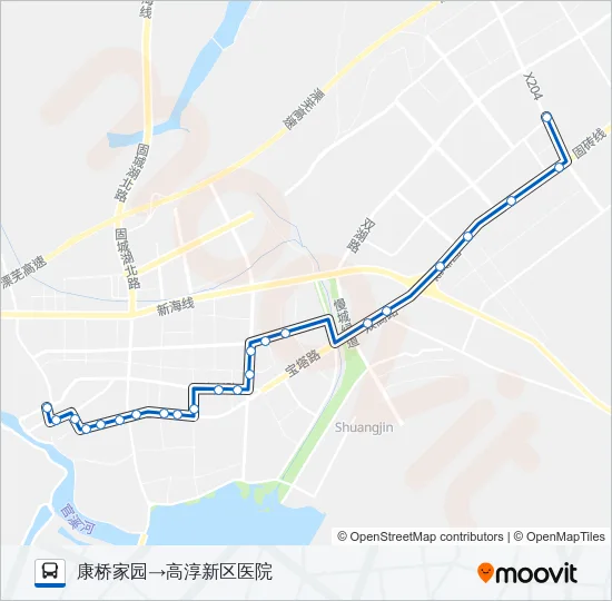 高淳801路 Bus Line Map