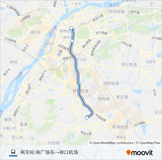 机场巴士1号线 Bus Line Map