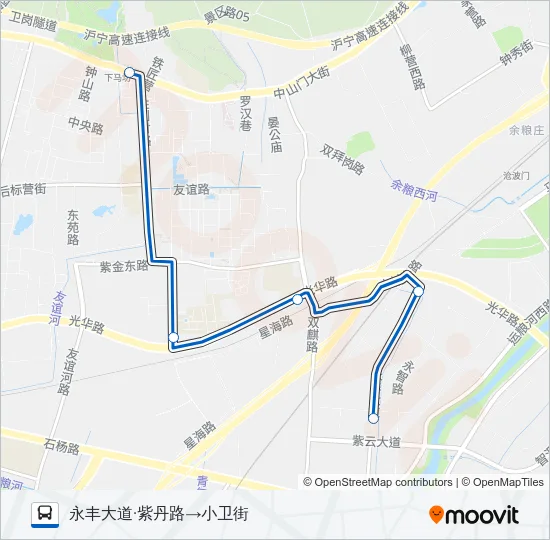 白下高新园专线 Bus Line Map