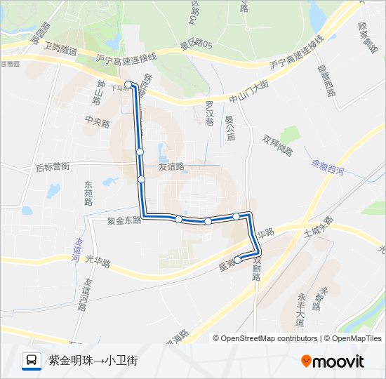 公交115地铁专线路的线路图