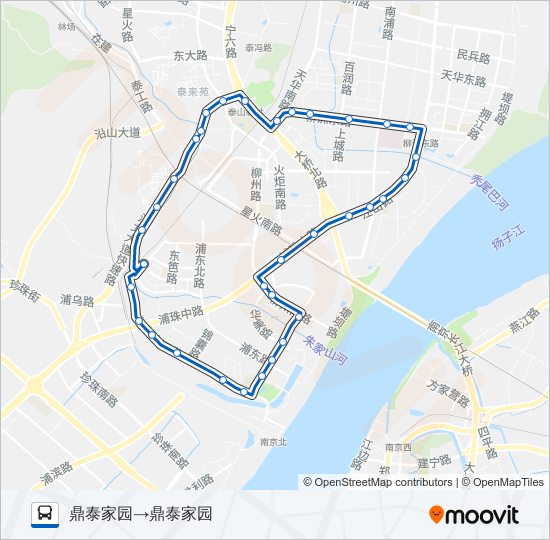 Y33路夜间内环 bus Line Map