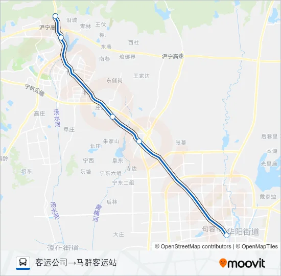 句容115路句马线 Bus Line Map