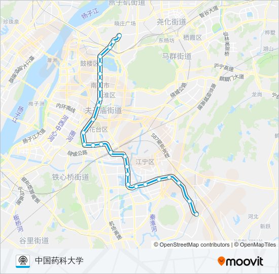 1号线 Metro Line Map