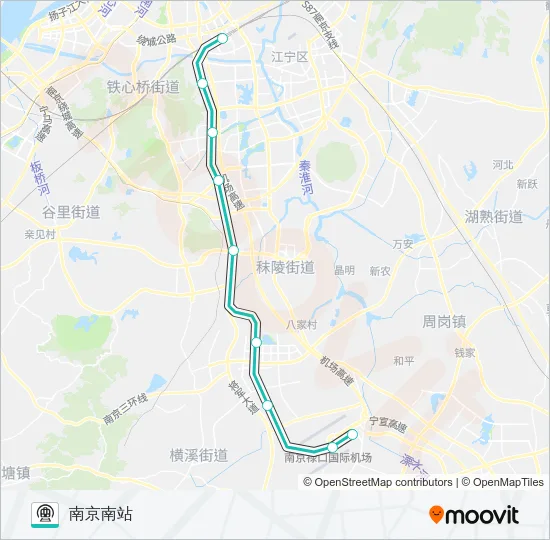 S1号线(机场线) Metro Line Map