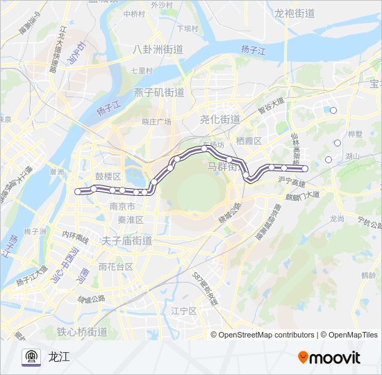 地铁4号路的线路图