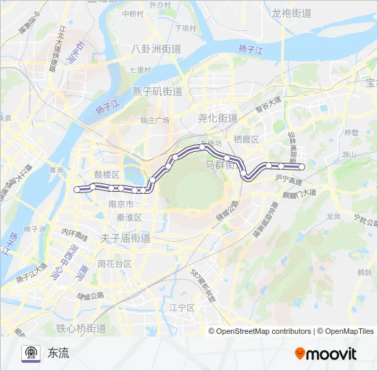 地铁4号路的线路图