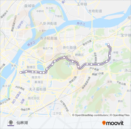 地铁4号路的线路图