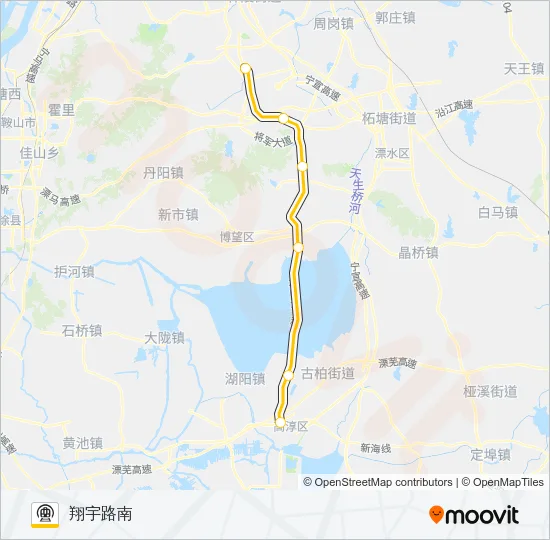 S9号线 (宁高城际) Metro Line Map