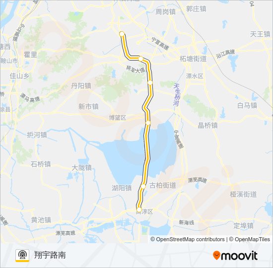S9号线 (宁高城际) metro Line Map