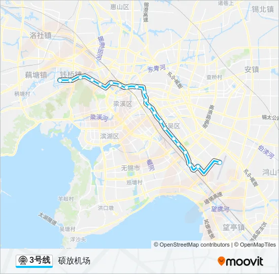 3号线 Metro Line Map