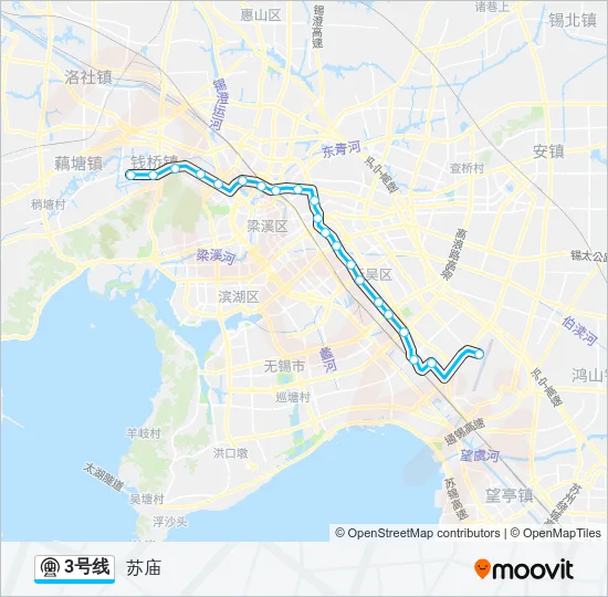 3号线 Metro Line Map