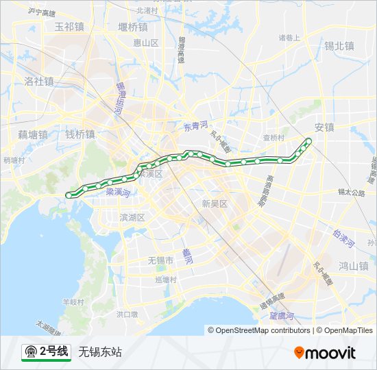 地铁2号路的线路图
