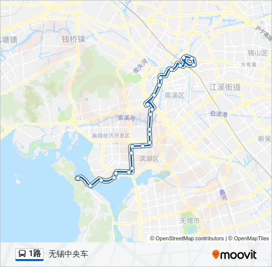 1路 Bus Line Map