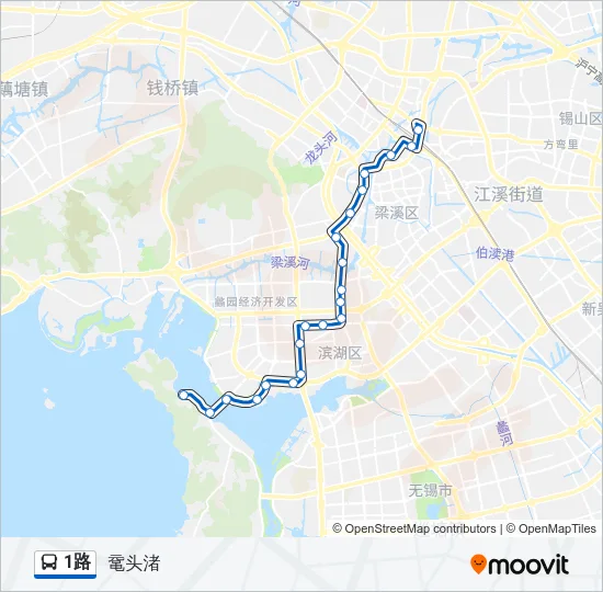 1路 Bus Line Map