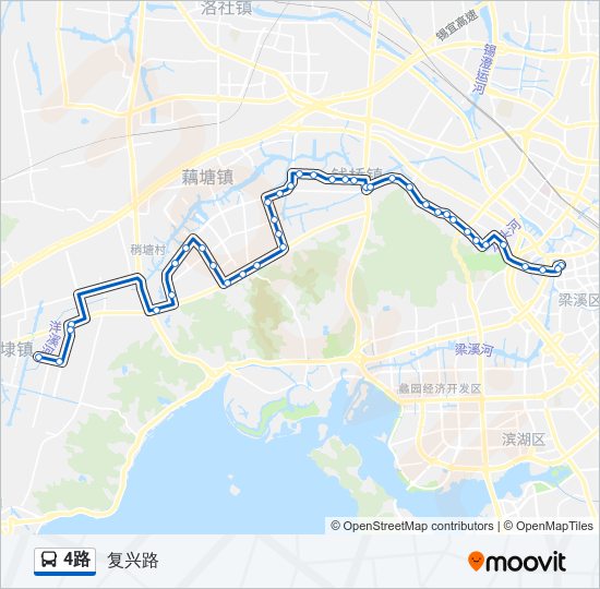 4路 bus Line Map