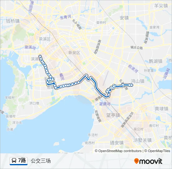 7路 Bus Line Map