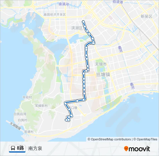 8路 Bus Line Map