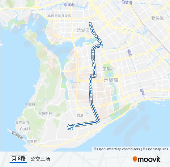 8路 Bus Line Map