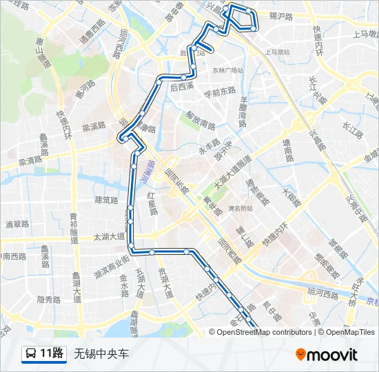 11路 Bus Line Map