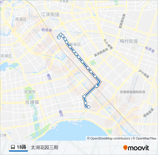 18路 Bus Line Map