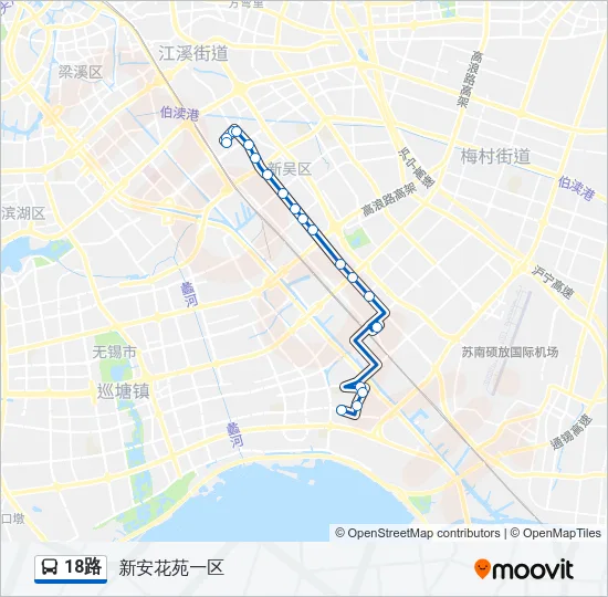 18路 Bus Line Map