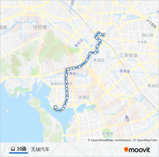 20路 Bus Line Map