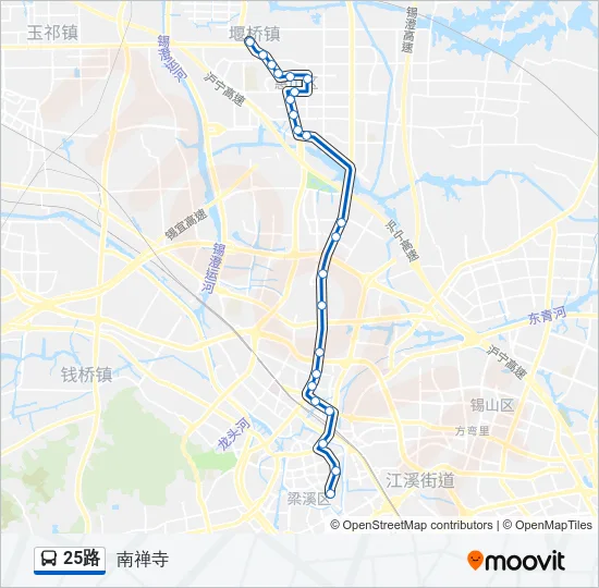 25路 Bus Line Map