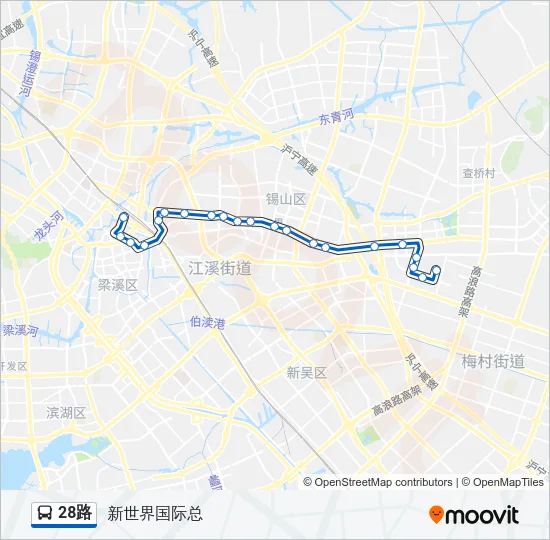 28路 Bus Line Map