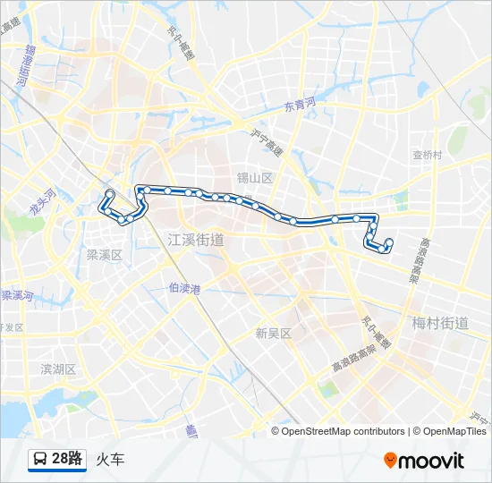 28路 Bus Line Map