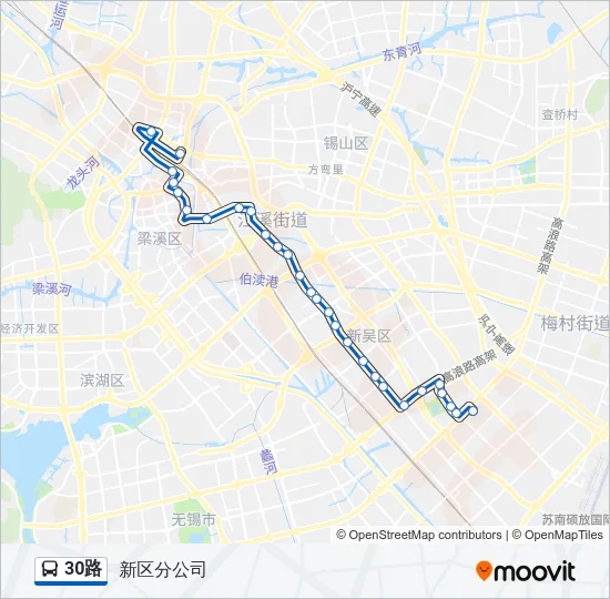 30路 Bus Line Map