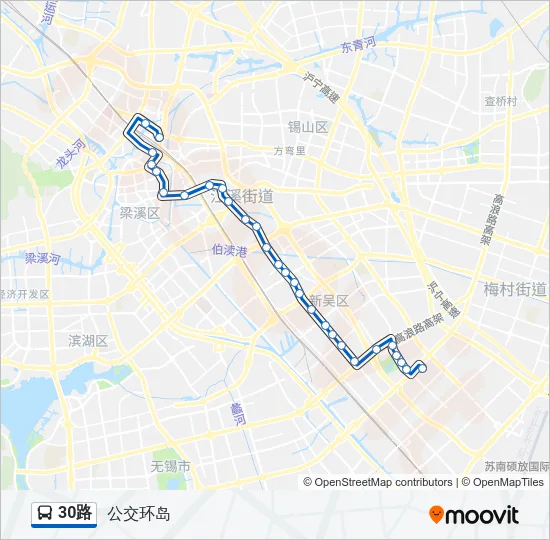 30路 Bus Line Map