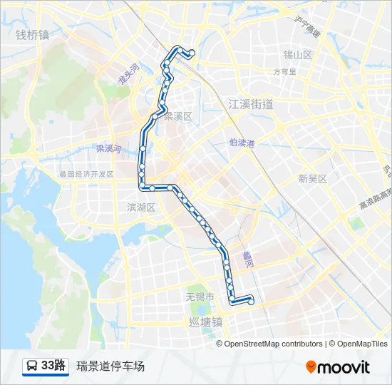 33路 Bus Line Map