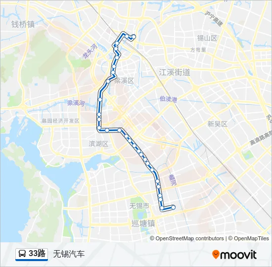 33路 Bus Line Map