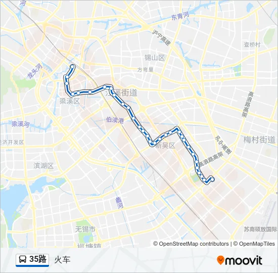 35路 Bus Line Map