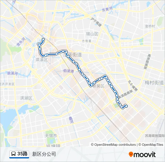 35路 Bus Line Map