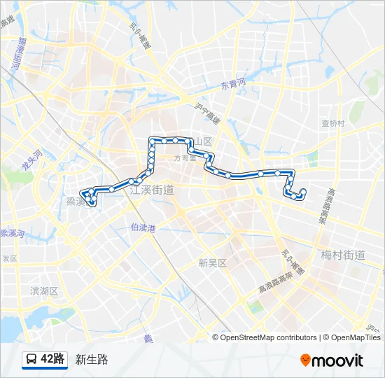 42路 Bus Line Map