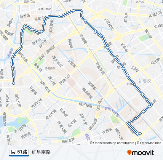 51路 bus Line Map