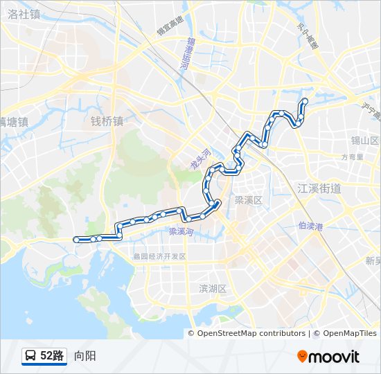52路 bus Line Map