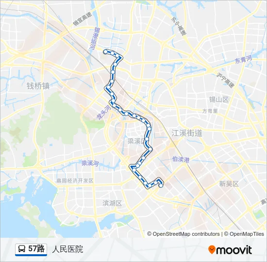 57路 Bus Line Map