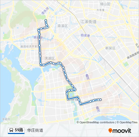 公交59路的线路图