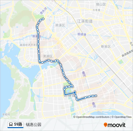 59路 Bus Line Map