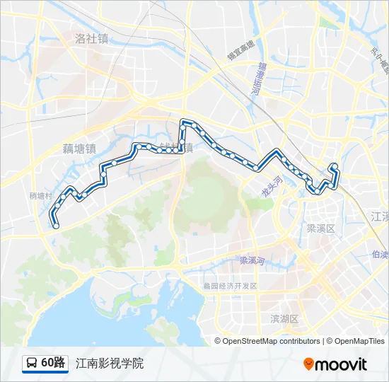60路 Bus Line Map